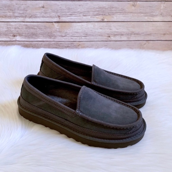 UGG Other - UGG Dark Grey Dex Water Resistant Suede Loafers
